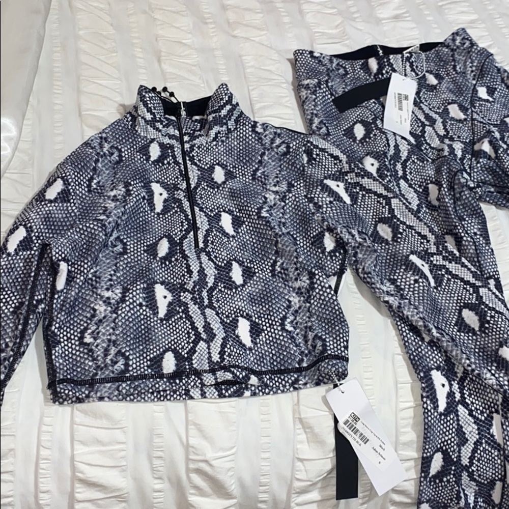 Kith Python Matching Crop Top & Leggings
